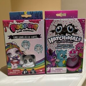 New Hatchimals Card Game and Poopsie Slime Surprise Card Game